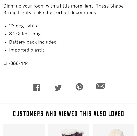 PINK dog string lights - Picture 3 of 3